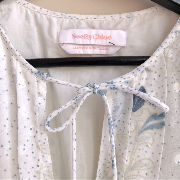 See by Chloe white floral summer dress - Picture 2 of 7